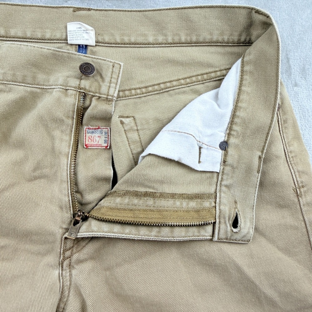 Polo Ralph Lauren Classic 867 Cutoff Shorts Tan Khaki Men's 32 - Picture 11 of 13